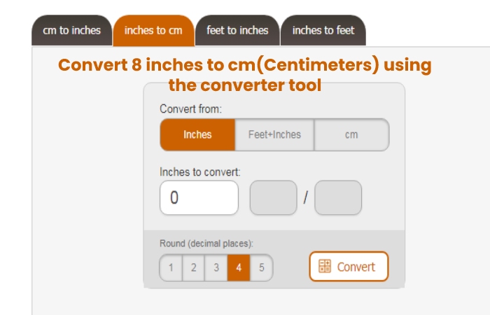 8 Inches In Cm