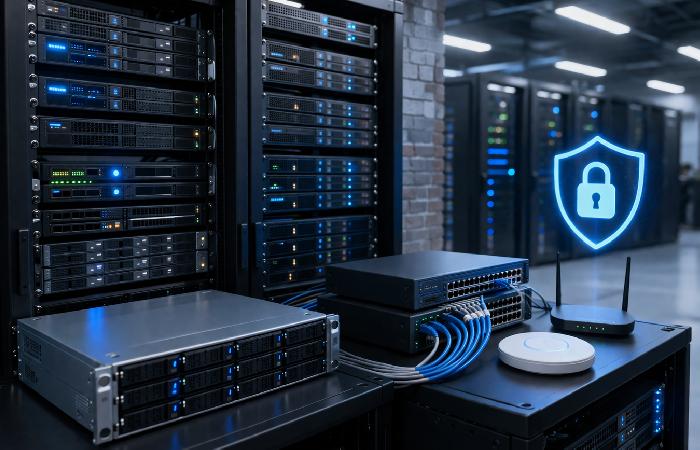 servers storage networking and security infrastructure setup