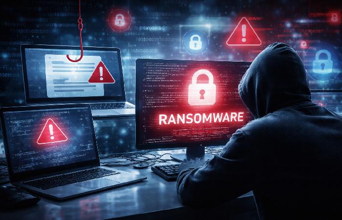 ransomware phishing and cyber attacks targeting businesses