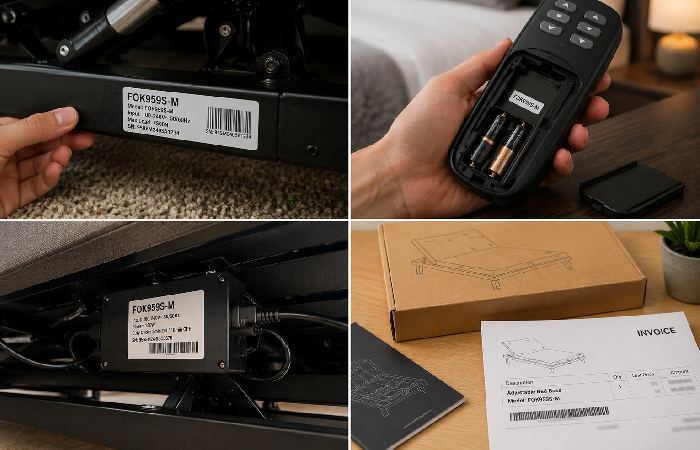 Common locations for a FOK959S-M model number
