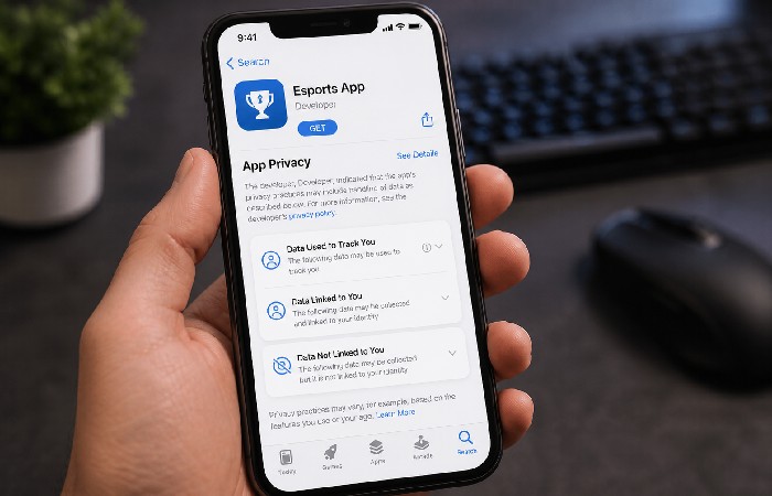 iOS app privacy and permissions screen close-up