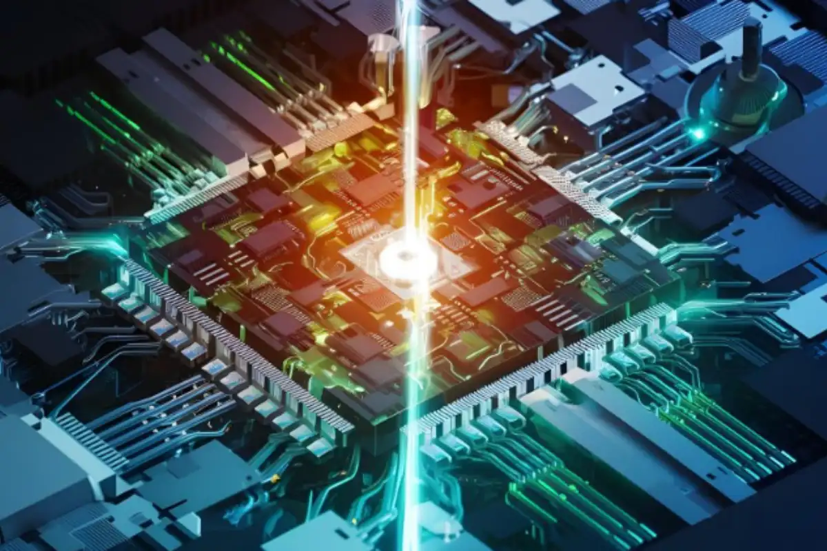 RISC and CISC processor architecture comparison on a circuit board